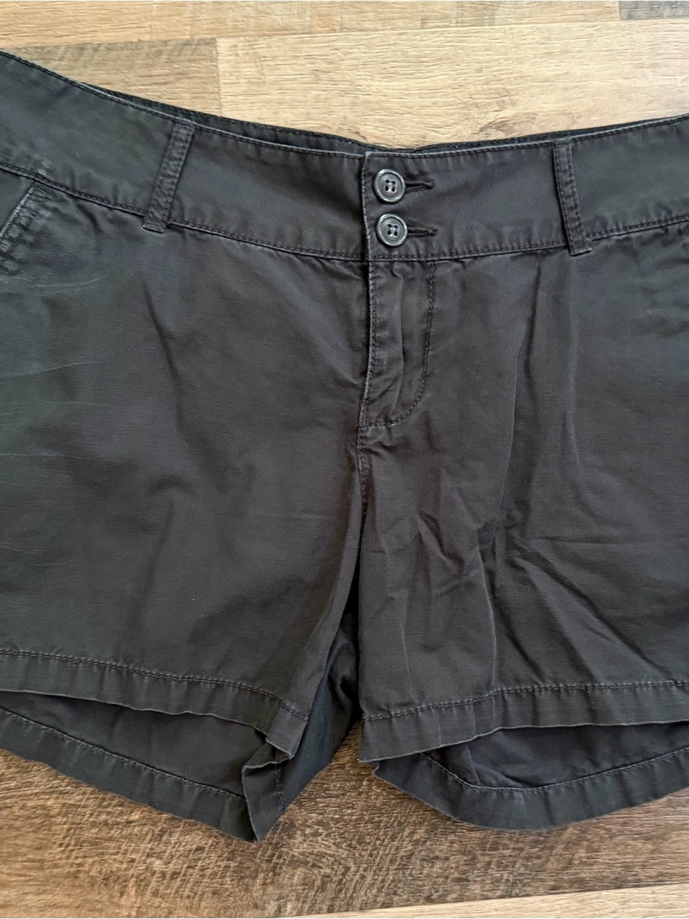 Lucky Brand by Gene Montesano Vintage Black Casual Cotton Shorts Size 8 Y2K - Picture 8 of 14